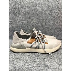 OluKai Men's Mio Li Sneakers Mist Grey Poi Size 10 Lightweight Mesh Shoes
